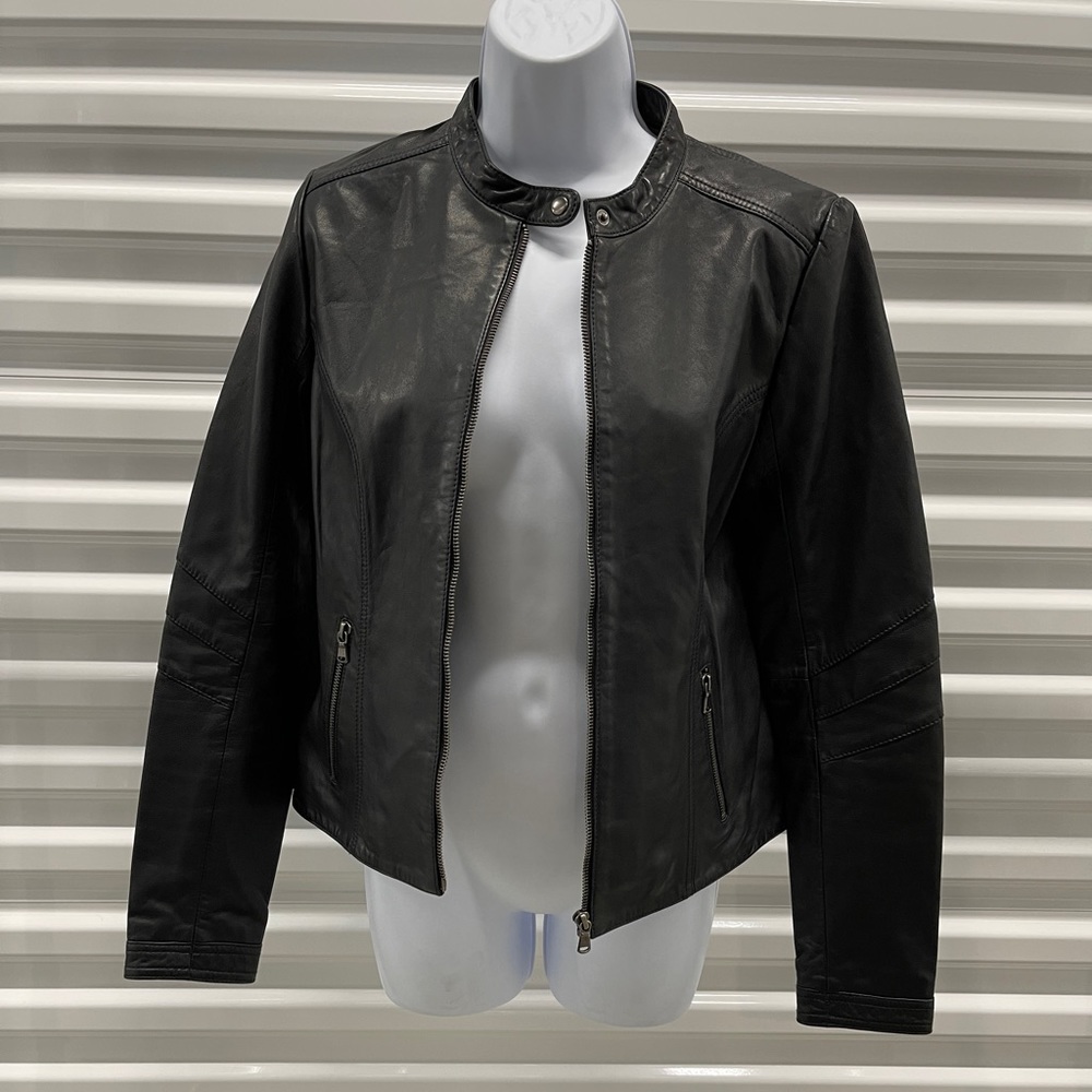 Genuine Leather Moto Jacket